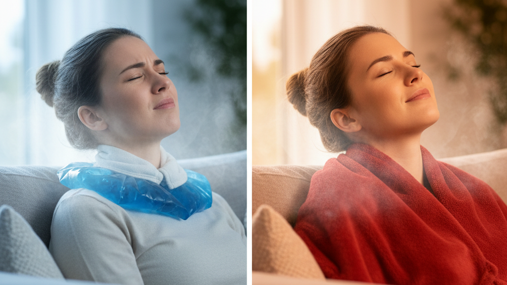 Frío vs calor para el dolor de cuello