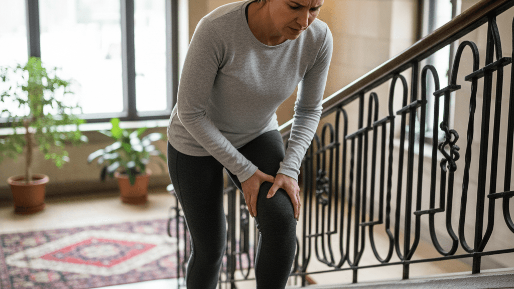 Factores biomecánicos que provocan dolor de rodilla al subir escaleras