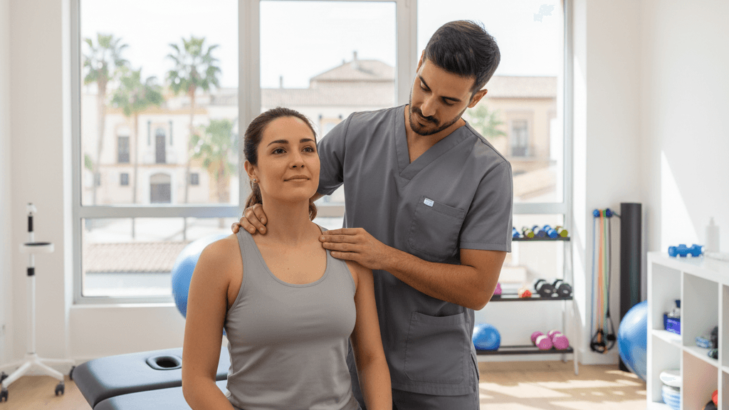 Instalaciones modernas de nuestro centro de fisioterapia en Murcia para tratar dolor muscular del pecho