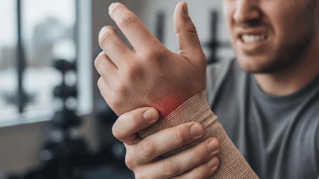 Dolor punzante e inflamación como señales de lesión después de entrenar